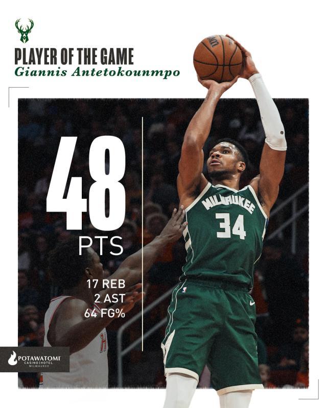 爆砍48分难赢球！字母哥：我们还有四个月时间变好